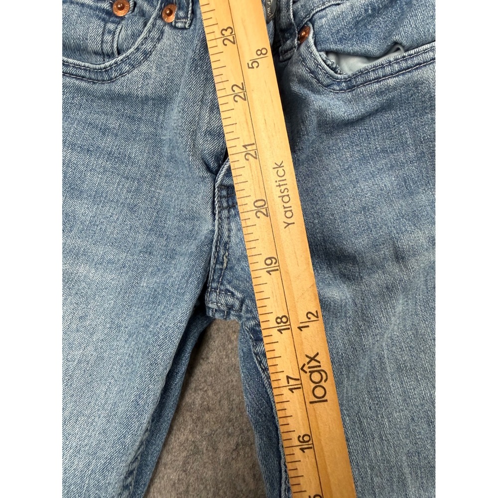 Levis 514 Straight Leg Jeans Kids Size 7 Regular Light Wash Adjustable Waist - Picture 3 of 7